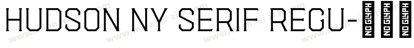 Hudson NY Serif Regu字体转换